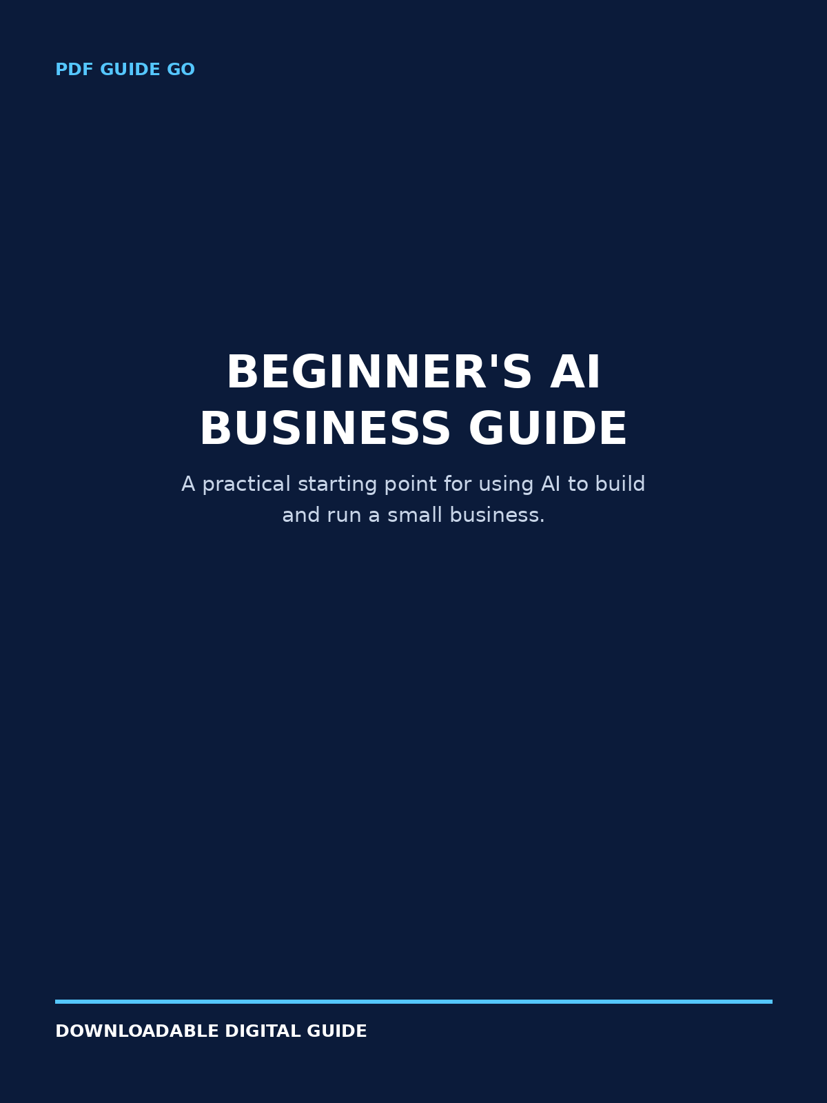 Beginner’s AI Business Guide
