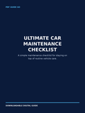 Ultimate Car Maintenance Checklist