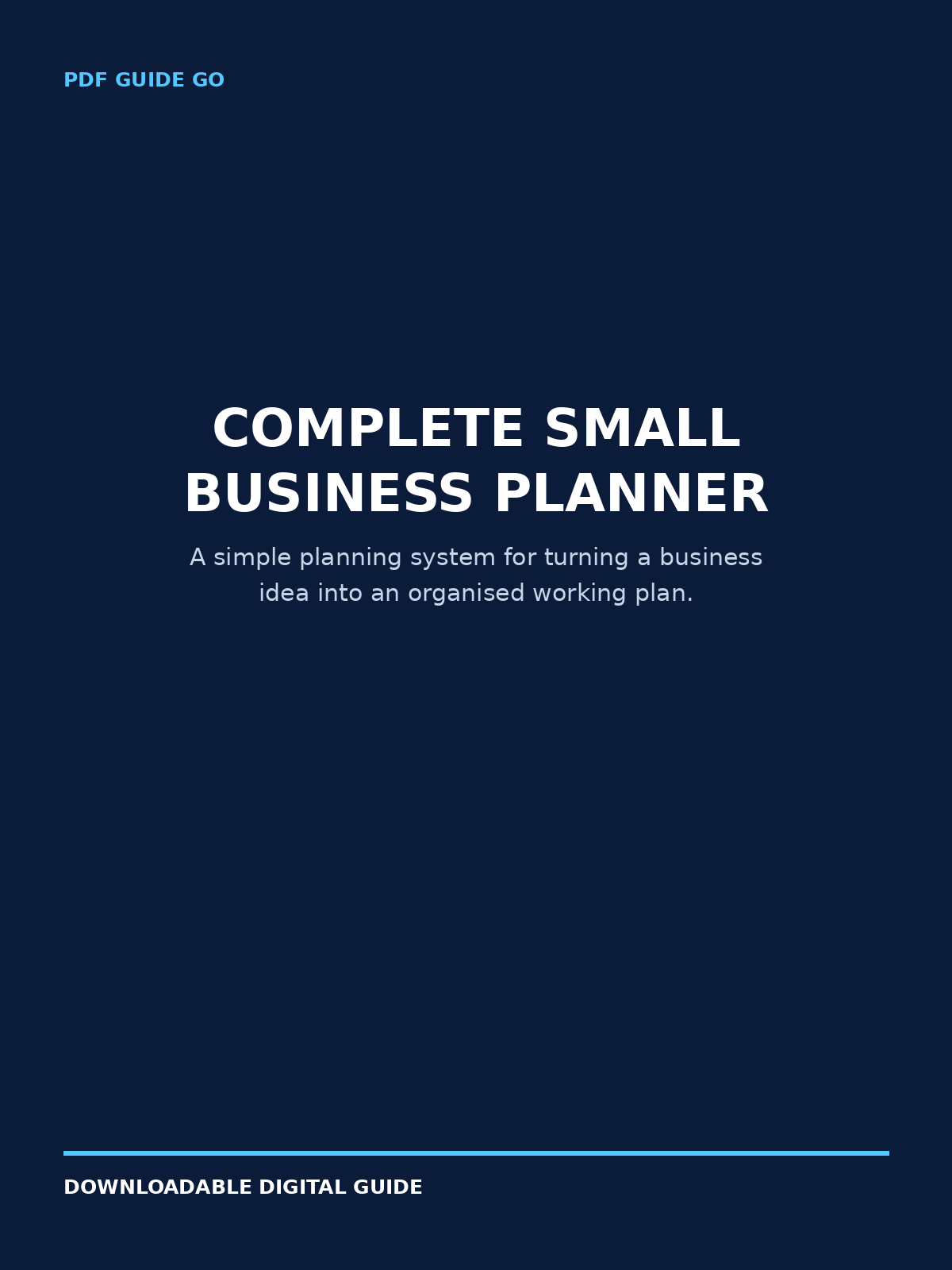 Complete Small Business Planner