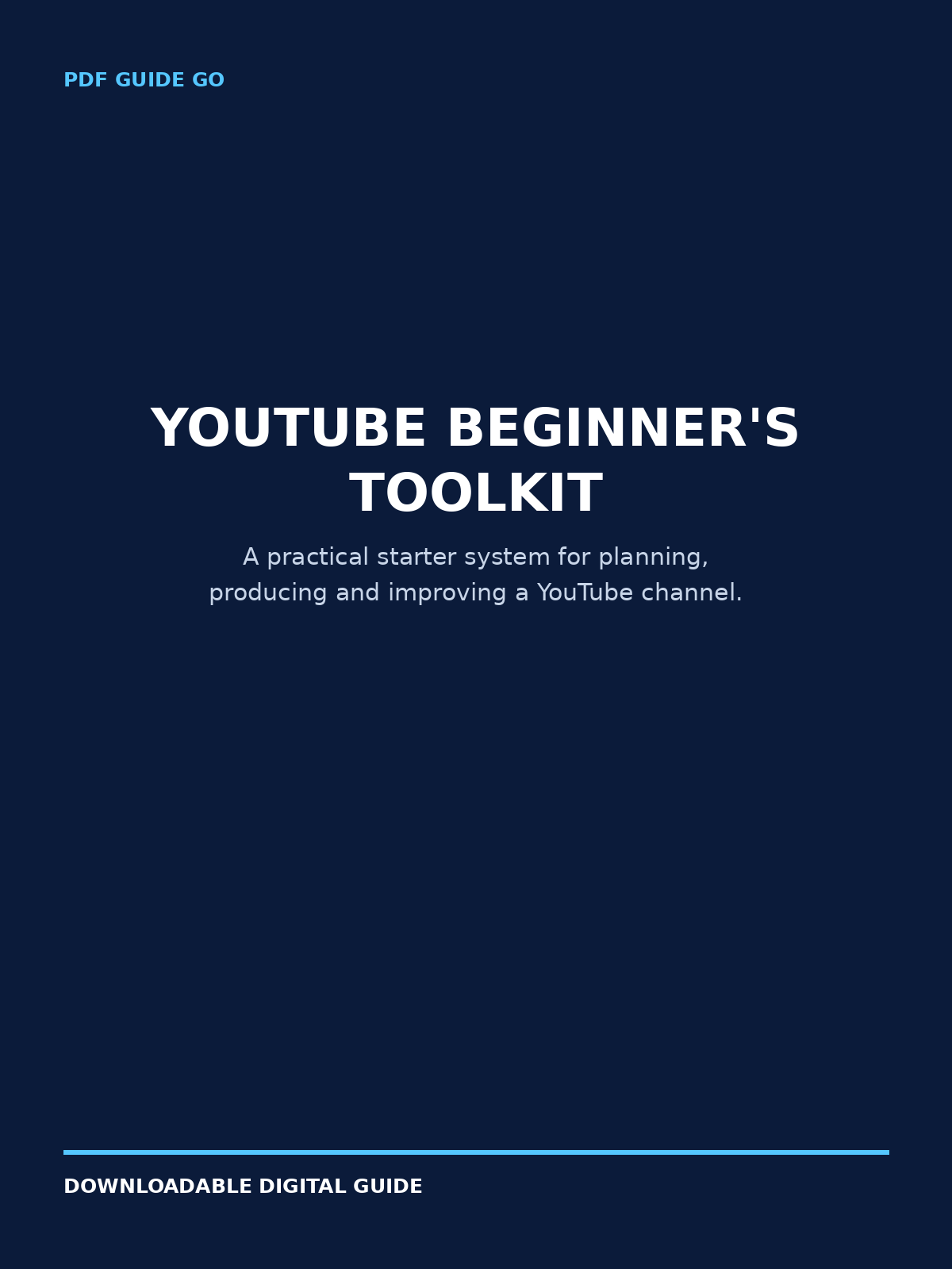 YouTube Beginner's Toolkit
